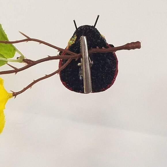 Glitter Clip on Red Ladybug Tree Ornament Home Decor Arts Crafts - Picture 2 of 7